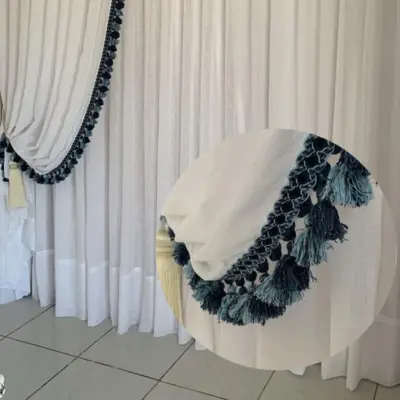 Instalação profissional de cortina sob medida com trilho embutido em gesso — Maravilha Cortinas Ibitinga SP