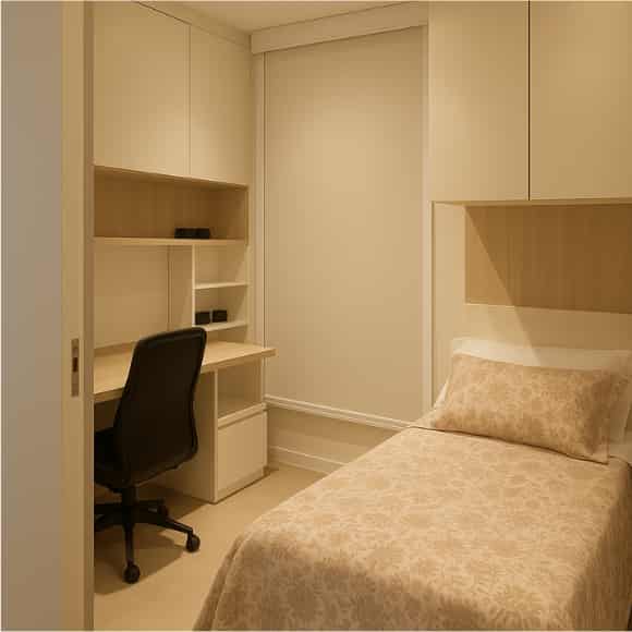 Cortina wave blackout em quarto decorado, Maravilha Cortinas
